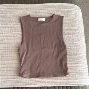 Aritzia Pink Sleeveless Crop Muscle Tee